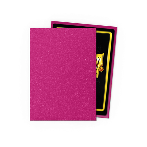 Official product image: Dragon Shield Standard Matte Sleeves — Pink Sapphire (100), alternate view 2