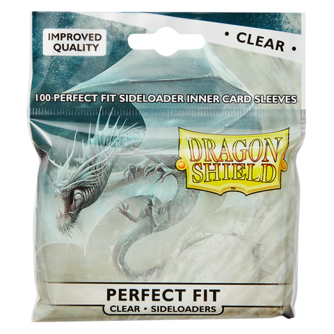 Product image: Dragon Shield Standard Perfect Fit Sleeves — Clear Sideloading (100)