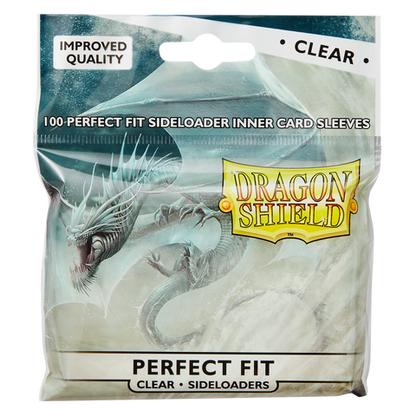 Product image: Dragon Shield Standard Perfect Fit Sleeves — Clear Sideloading (100)