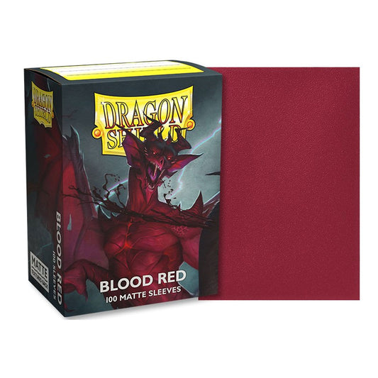 Dragon Shield Standard Matte Sleeves - Blood Red