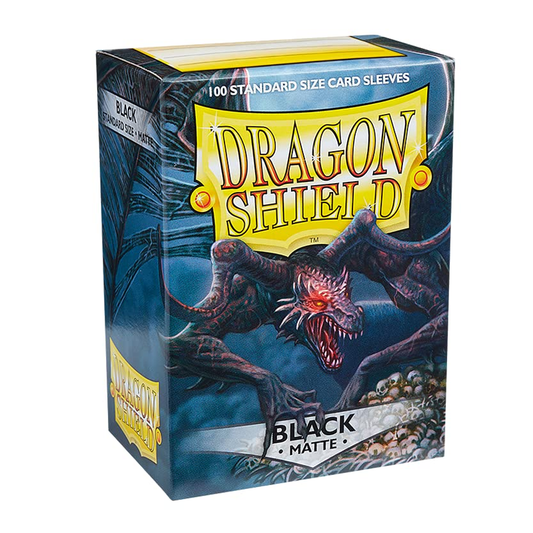 Dragon Shield Standard Matte Sleeves - Black