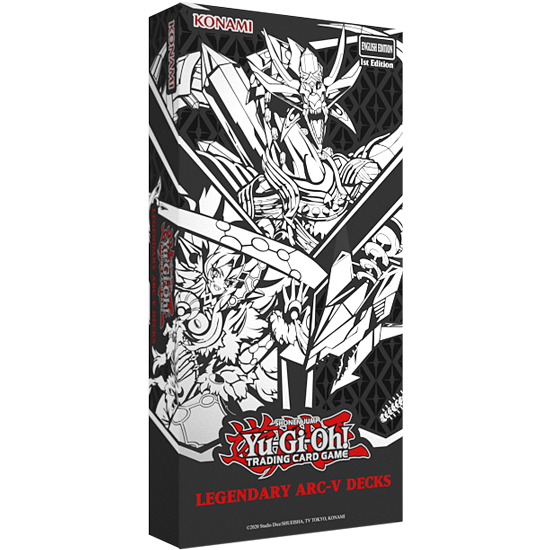 Yu-Gi-Oh! Legendary ARC-V Decks English sealed box with Odd-Eyes, Lunalight, and Speedroid decks