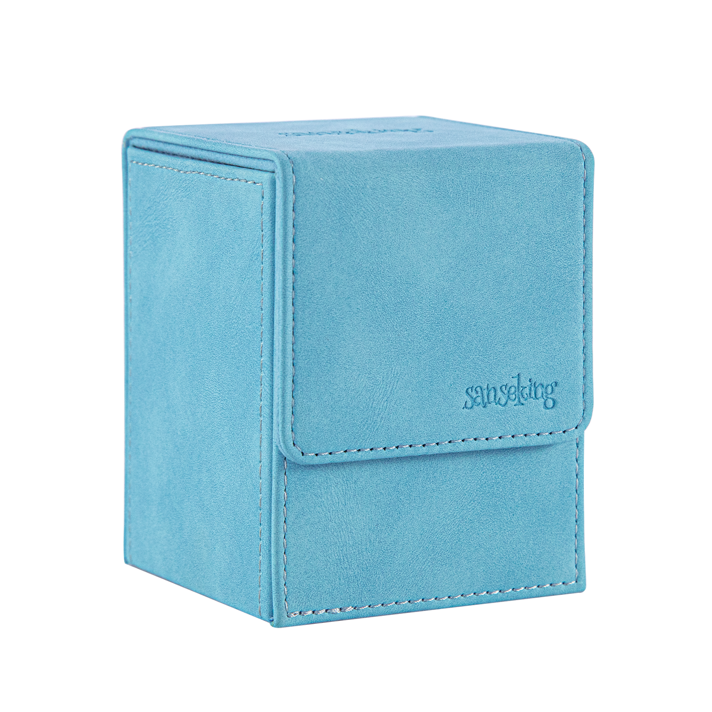 Sanseking Vertical PU Leather Deck Box 100+ - Sky Blue - official Sanseking product image