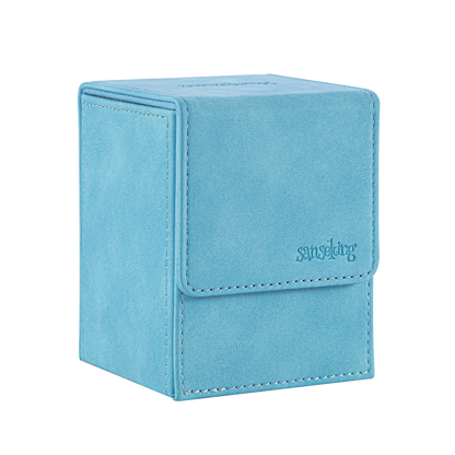 Sanseking Vertical PU Leather Deck Box 100+ - Sky Blue - official Sanseking product image