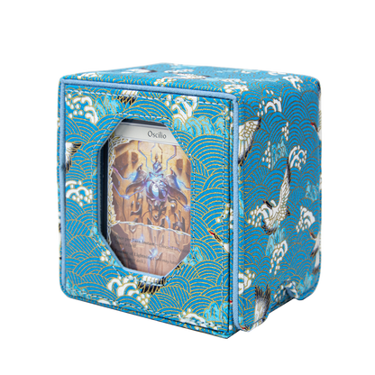 Sanseking Brocade Commander Deck Box 130+ - Crane Dance in Autumn Pool - official Sanseking product image