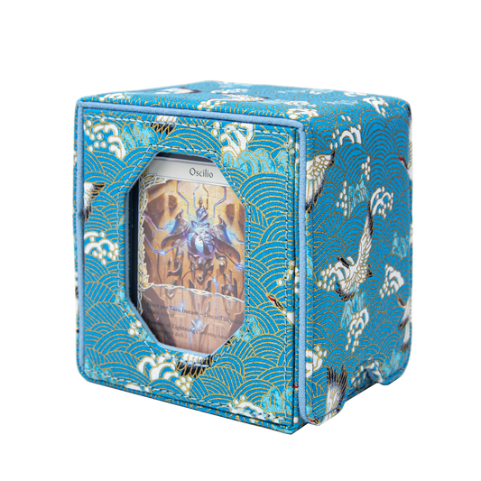 Sanseking Brocade Commander Deck Box 130+ - Crane Dance in Autumn Pool - official Sanseking product image