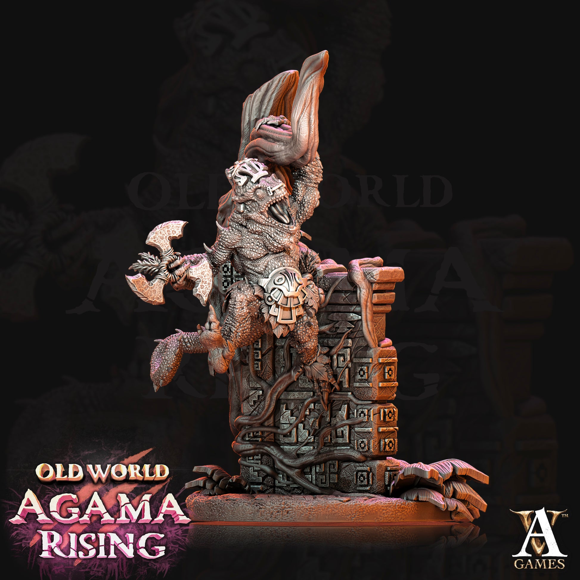 Agama Chameleons Fantasy Miniatures alternate view 3