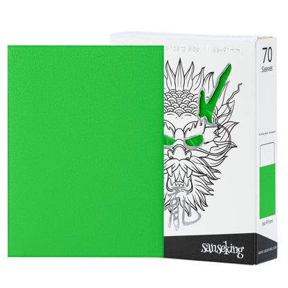 Sanseking White Dragon Tournament Sleeves - Standard Size (70) - Emerald Green - official Sanseking product image