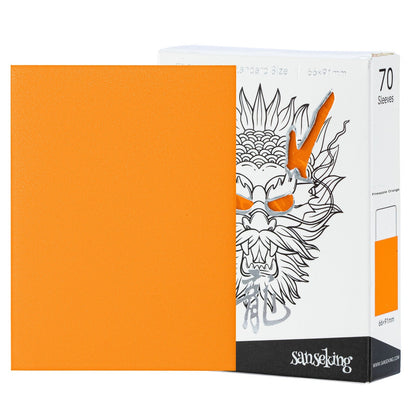 Sanseking White Dragon Tournament Sleeves - Standard Size (70) - Pineapple Orange - official Sanseking product image