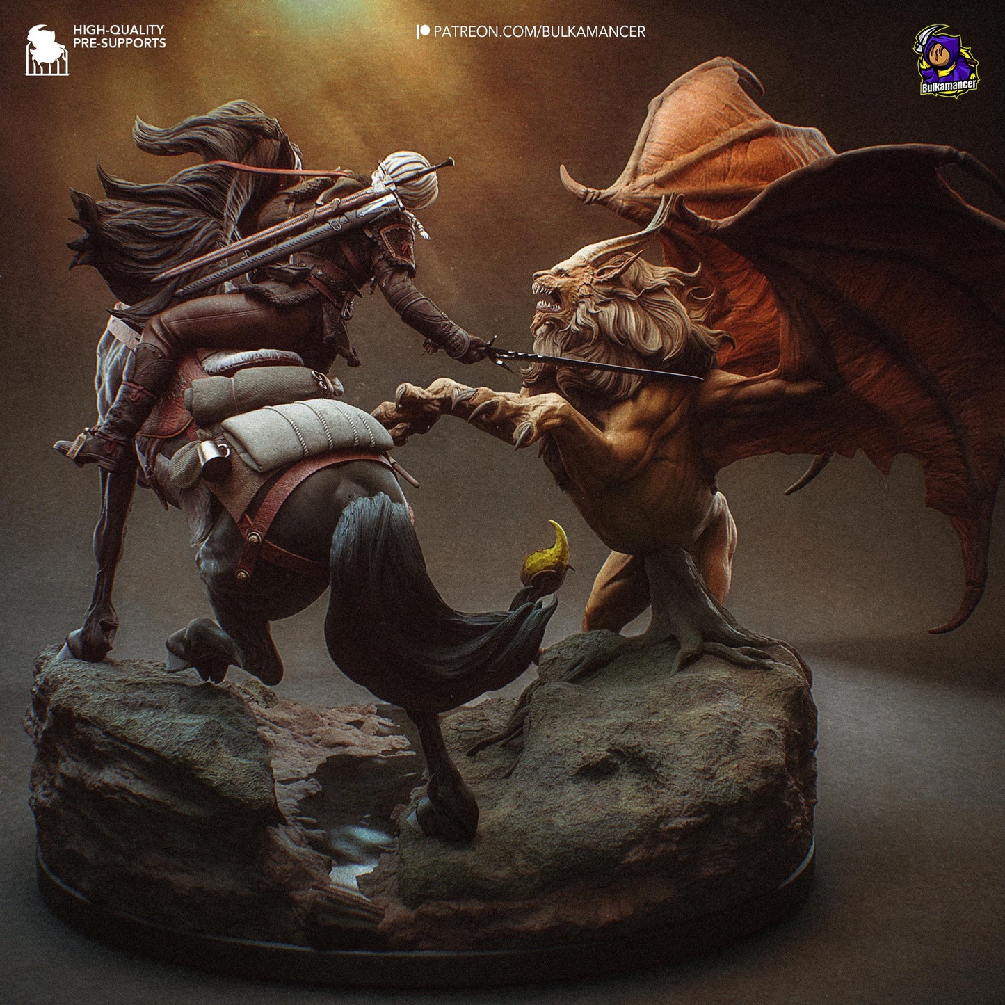Ciri Manticore The Witcher Diorama Figure - Alternate view 3
