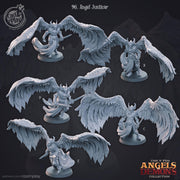 Aasimar Paladin Miniature - resin tabletop miniature front view