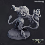 Tauren Shaman Miniature - resin tabletop miniature front view