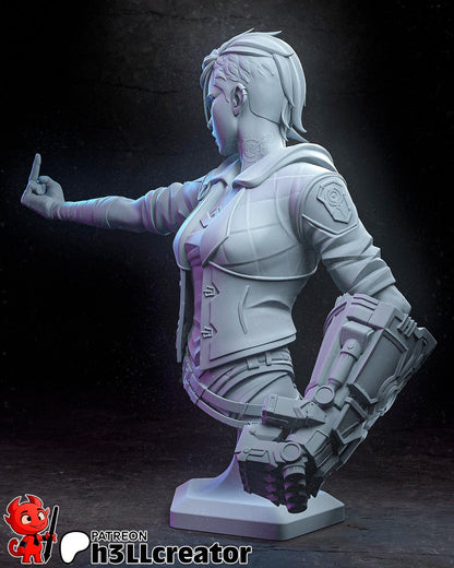 Vi Bust - Arcane - Alternate view 3