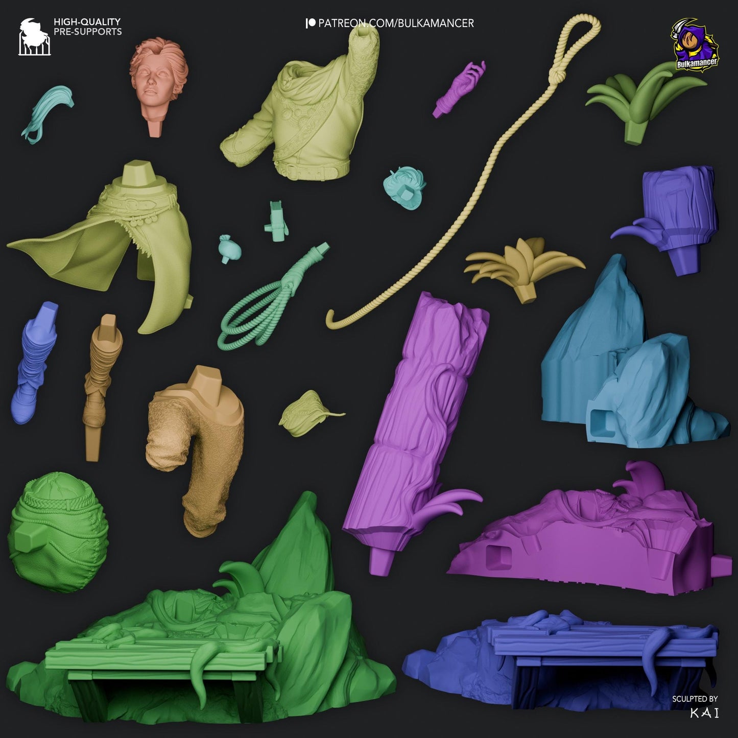 Zoe Split Fiction Resin Figurine