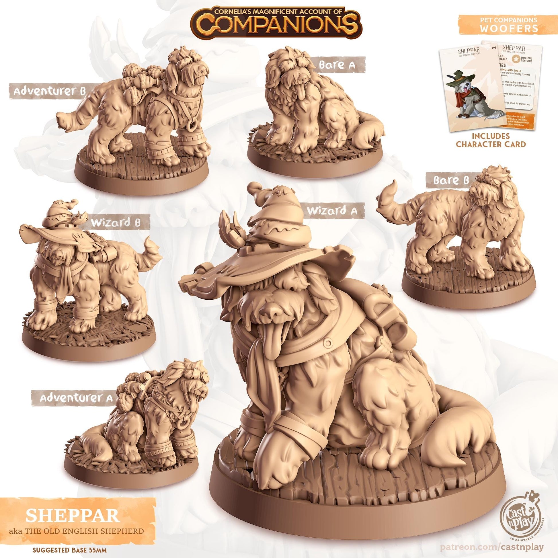 English Shepard Dog Animal Companion Miniature