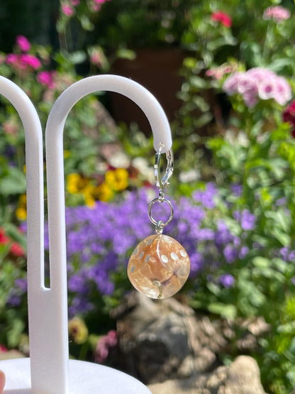 Clear D6 Dice Earrings - Alternate view 5