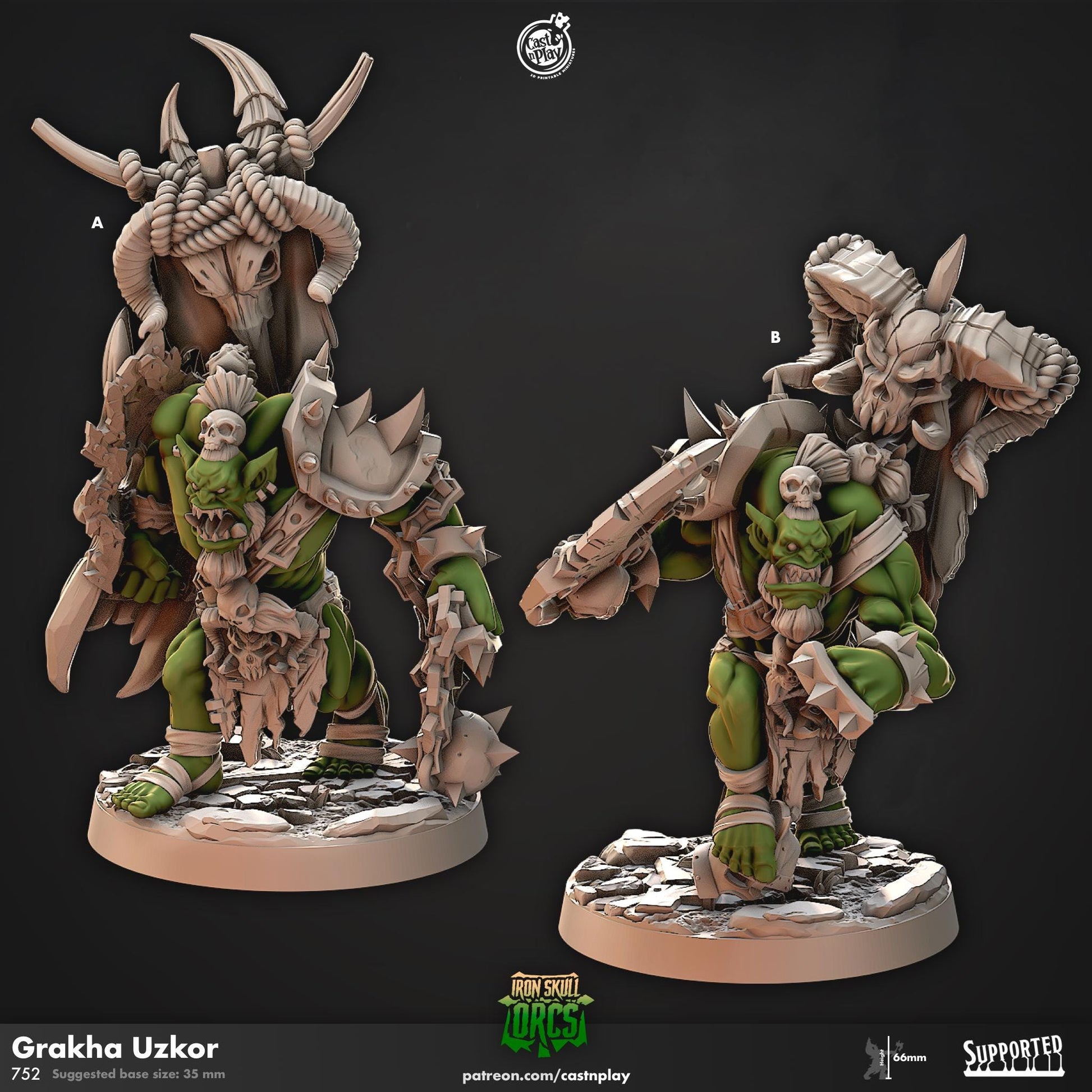 Orc Barbarian Miniature