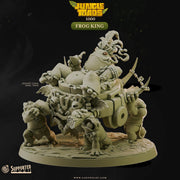 Grung King Miniature - resin tabletop miniature front view