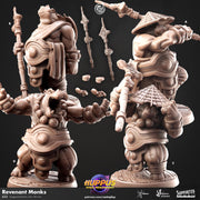 Giff Monk Miniature - resin tabletop miniature front view