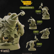 Grung Druid Miniature - resin tabletop miniature front view