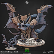 Black Dragon Miniature - resin tabletop miniature front view