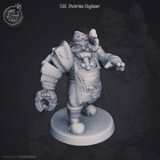 Dwarf Artificer Miniature - resin tabletop miniature front view
