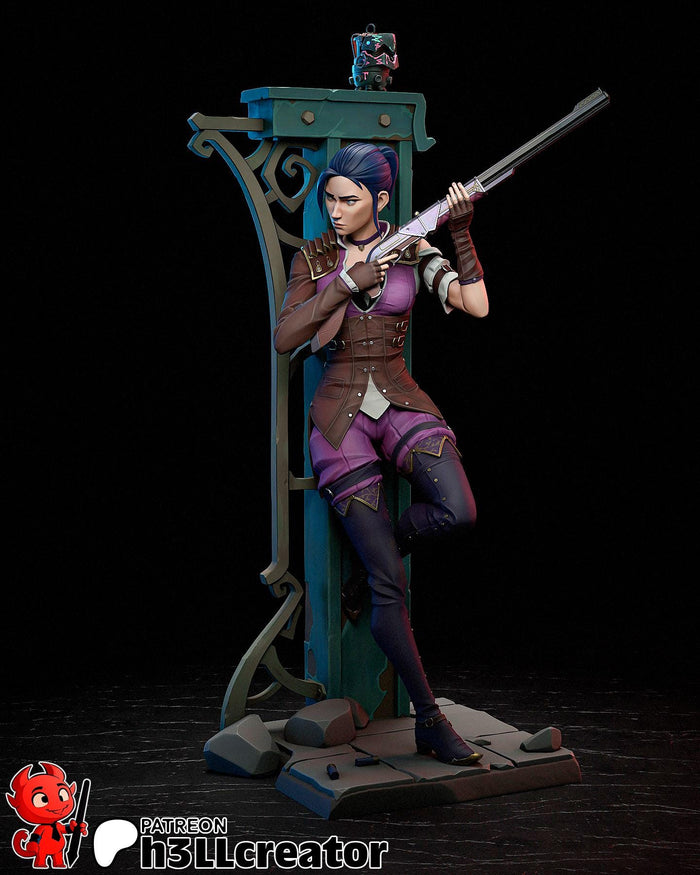 Caitlyn LoL Arcane Resin Miniature Figurine | BG3 | Baldurs Gate 3 | Game Character Gift for Him Her Birthday Gift Christmas Anime