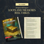 Loots and Treasures Roll Tables - digital download preview