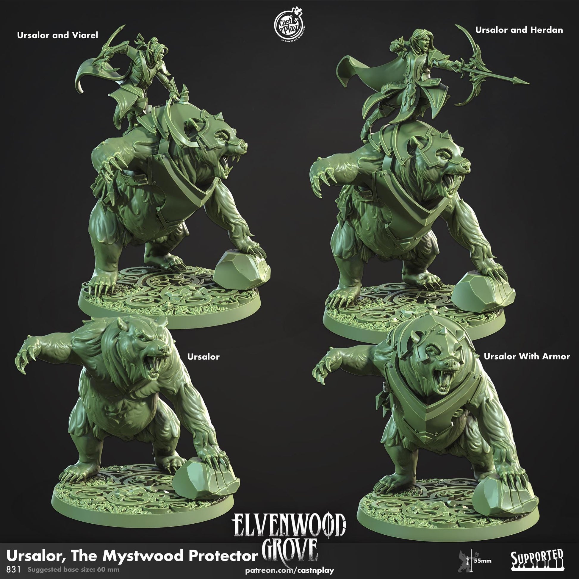 Elf Animal Companion Miniature