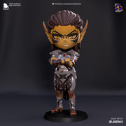 Lae'zel Chibi Figure - Baldur's Gate 3 - resin tabletop miniature front view