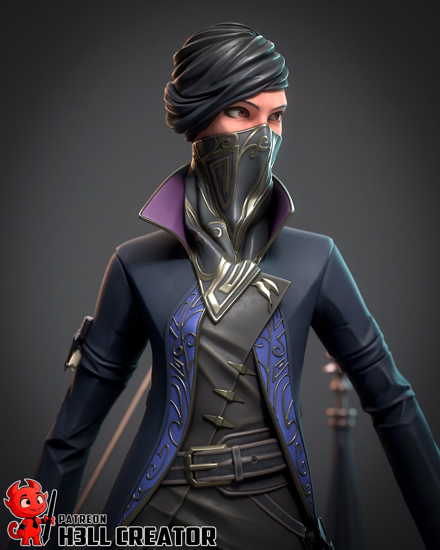 Emily Resin Miniature Figurine I Game Character I Dishonored 2 I Gift for Him Her I Birthday Gift I Anime