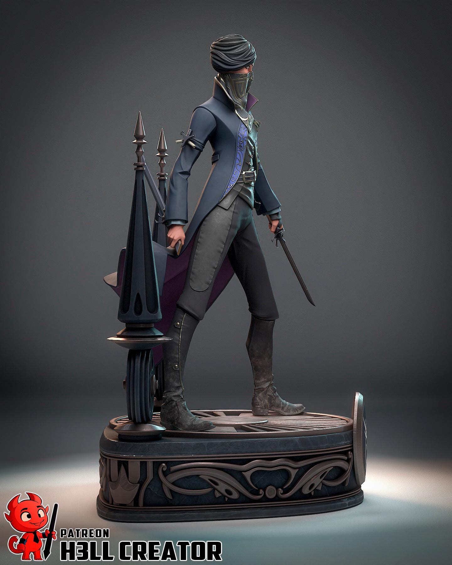 Emily Resin Miniature Figurine I Game Character I Dishonored 2 I Gift for Him Her I Birthday Gift I Anime
