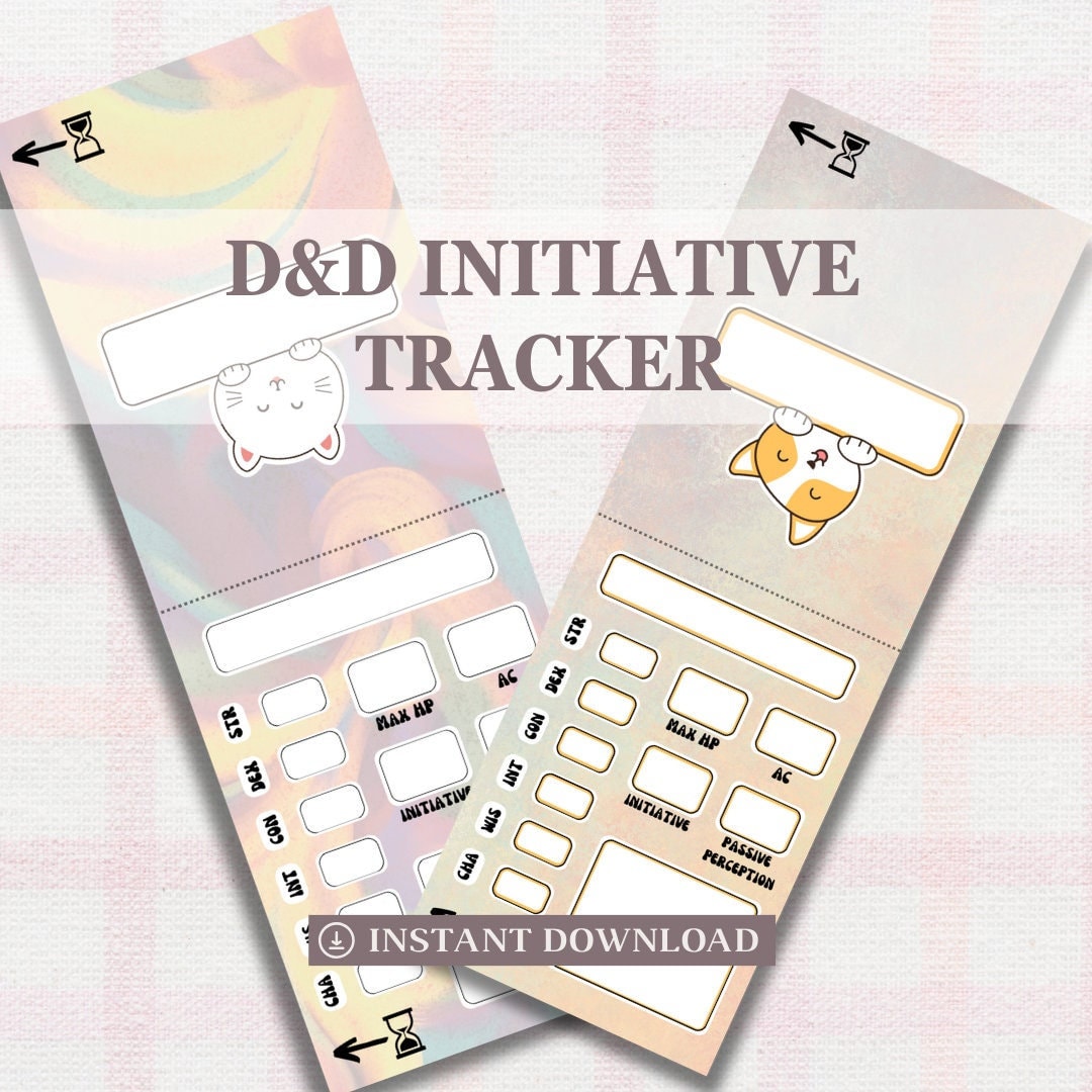 Initiative Tracker - digital download preview