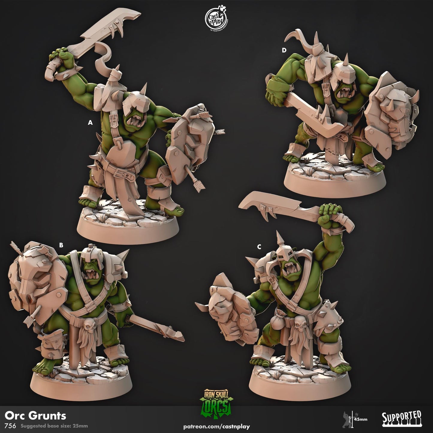 Orc Fighter Miniature