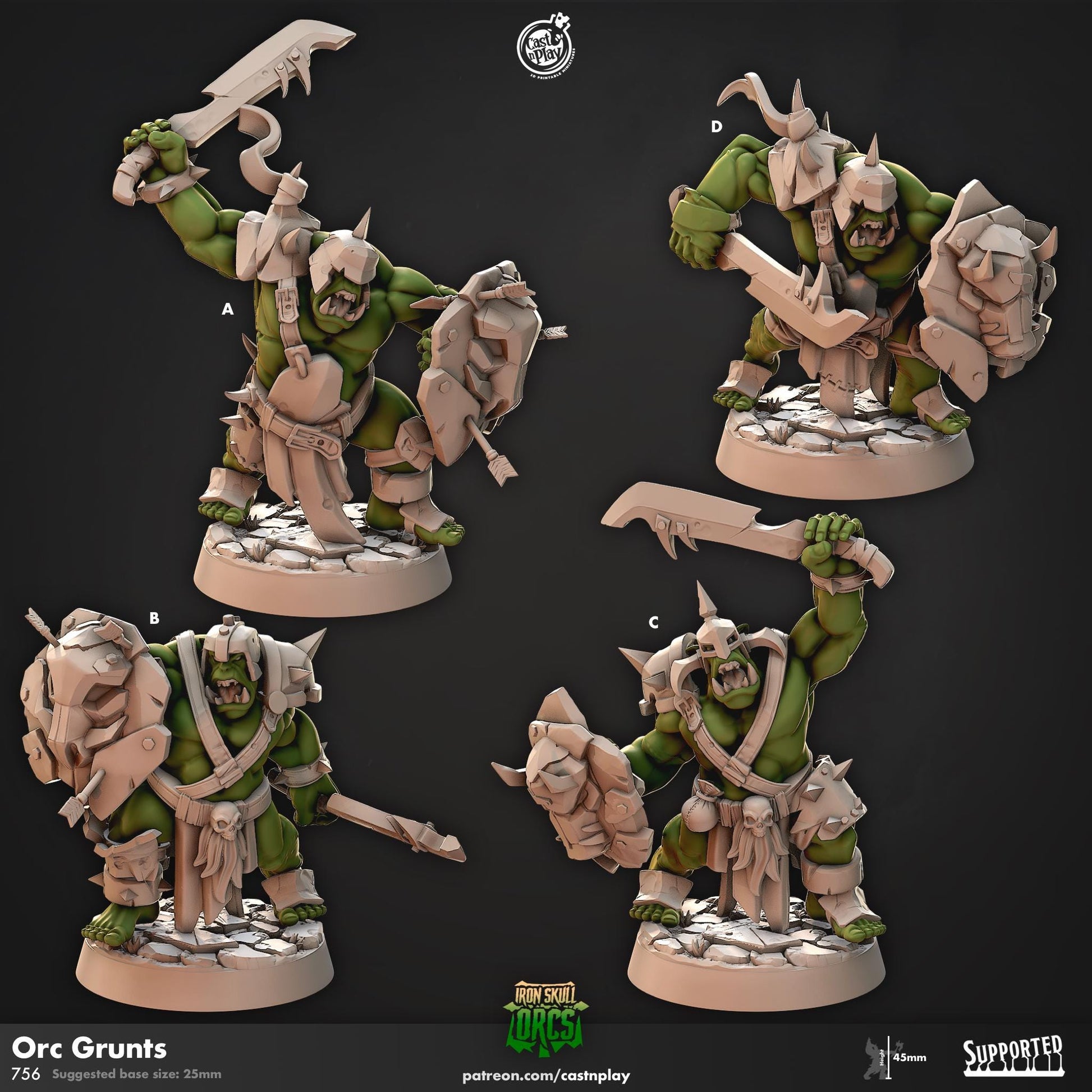 Orc Fighter Miniature