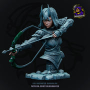 Arueshalae Bust - Wrath of the Righteous - resin tabletop miniature front view