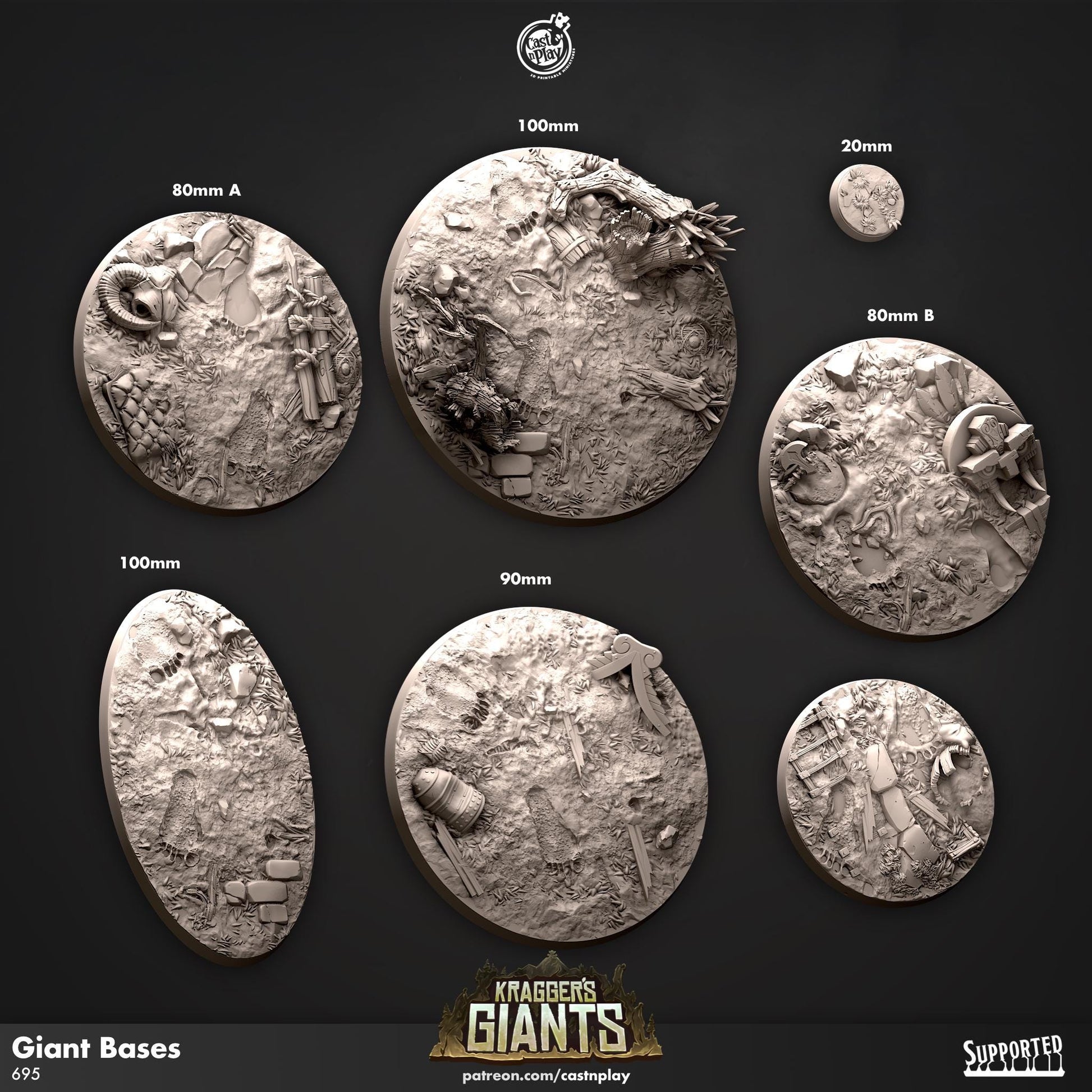 Kragger's Giants Miniature Bases