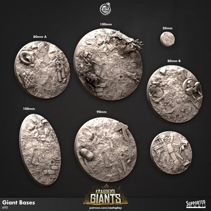 Kragger's Giants Miniature Bases