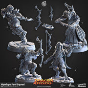 Dragonborn Ranger Miniature - resin tabletop miniature front view