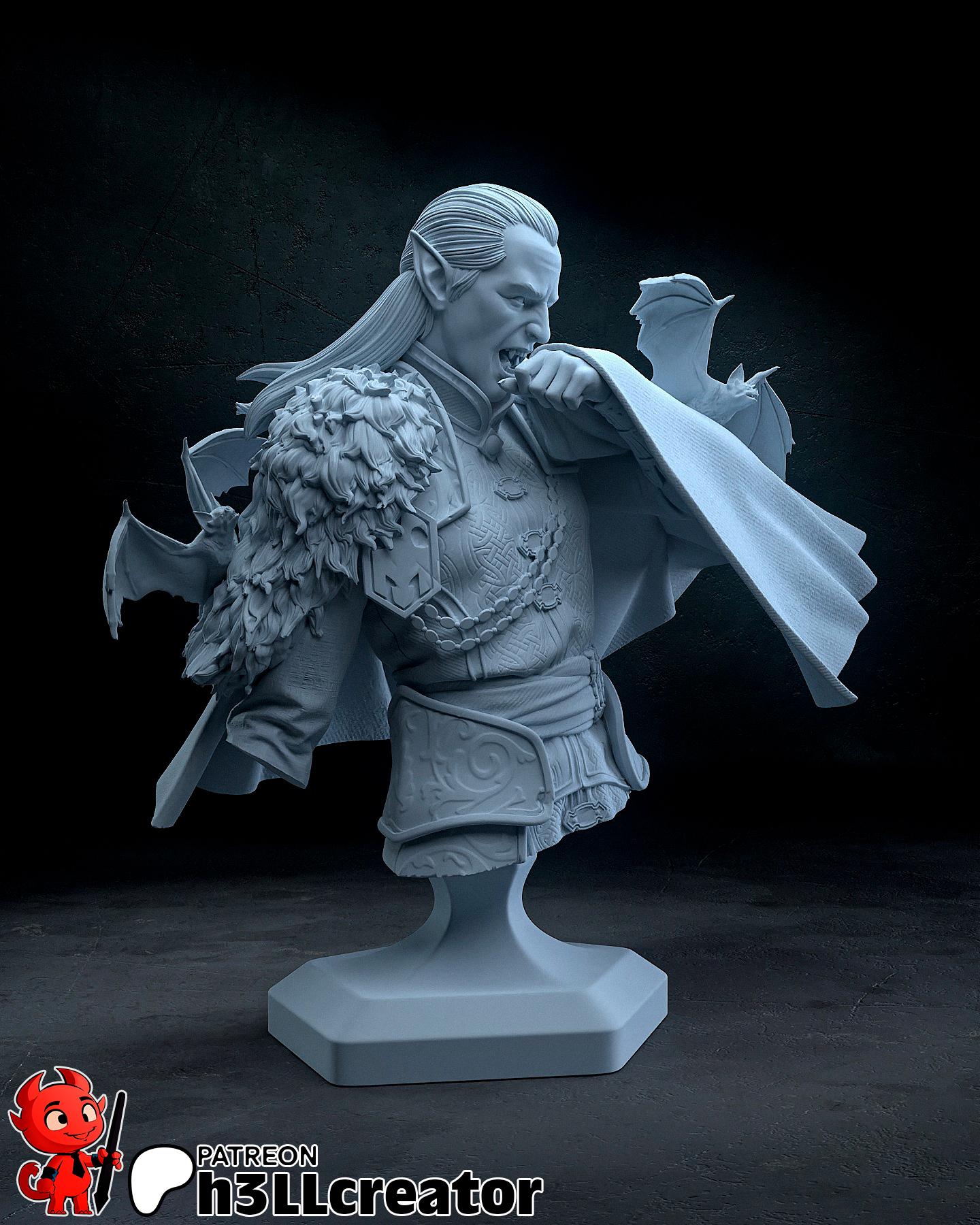 Strahd von Zarovich Curse of Strahd Bust - Alternate view 2
