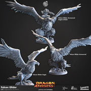 Falcon Companion Miniature - resin tabletop miniature front view