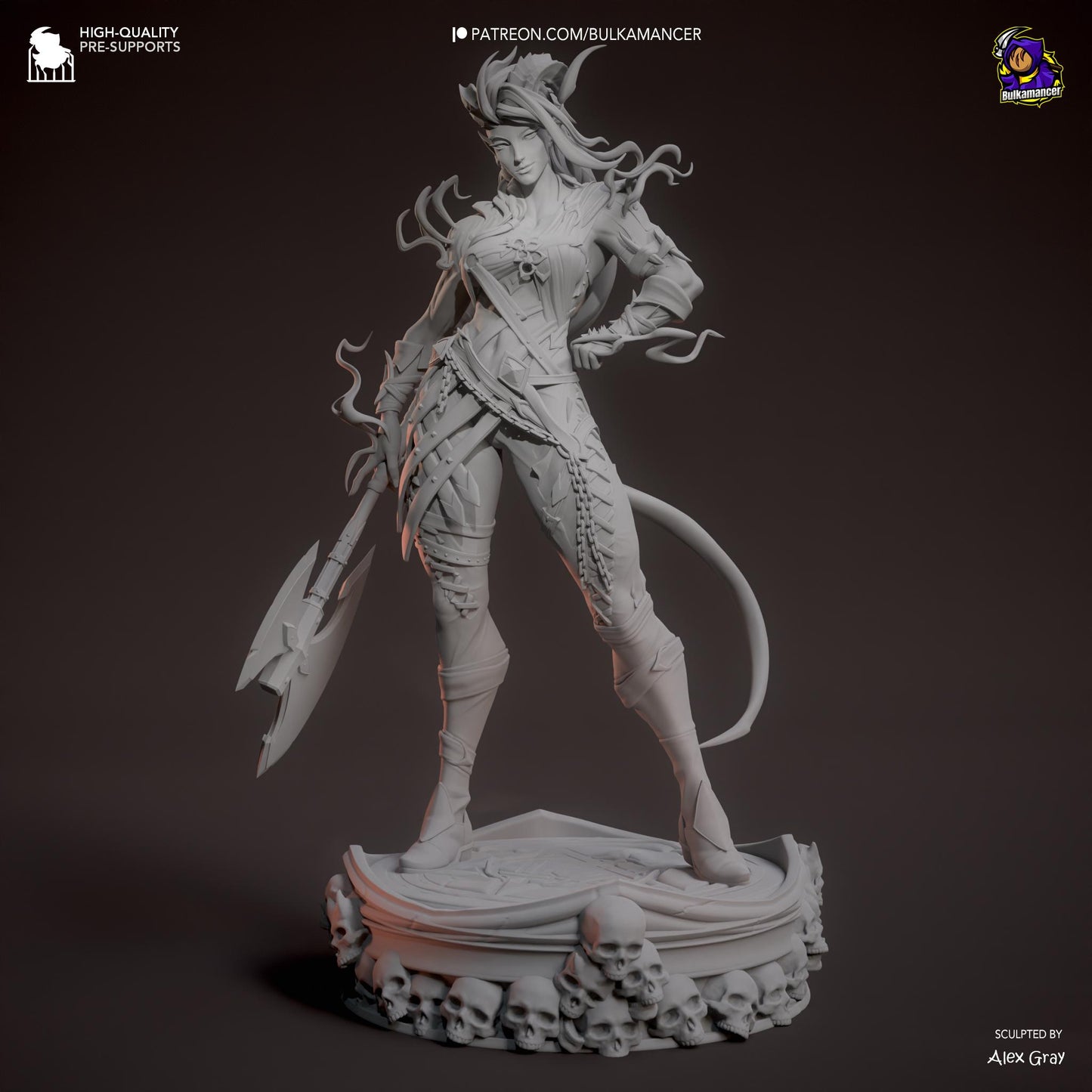 Karlach Resin Miniature Figurine Game Character Baldur's Gate 3 Gift for Him Her Birthday Gift Anime