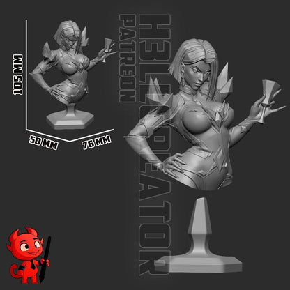 Emma Frost Bust - Marvel Rivals - Alternate view 4