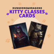 Cat Classes Cards - digital download preview