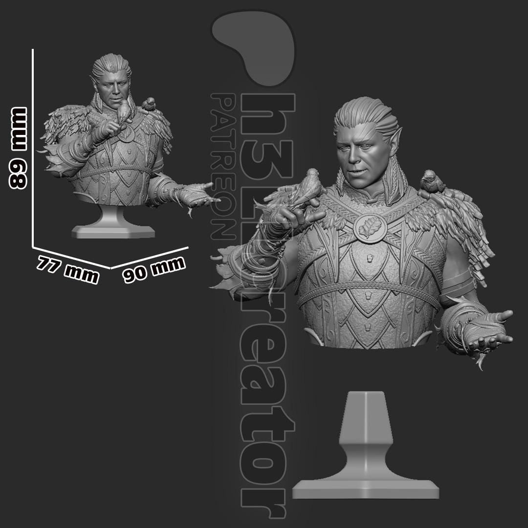 Halsin Bust - Baldur's Gate 3 - Alternate view 4