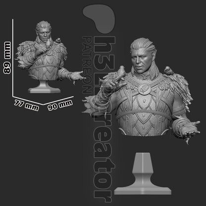 Halsin Bust - Baldur's Gate 3 - Alternate view 4