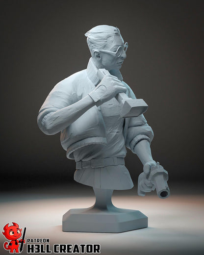 Kim Disco Elysium Bust