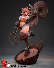 Squirrel Girl Figure - Marvel Rivals - resin tabletop miniature front view