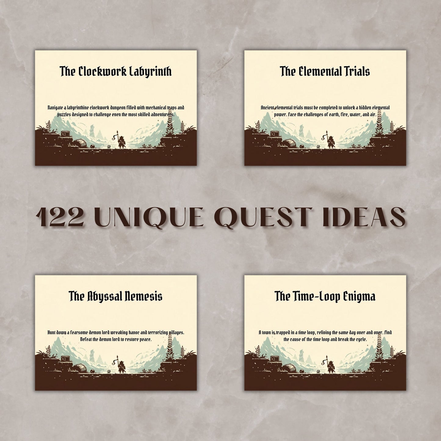 Quest Ideas Cards - Alternate view 2