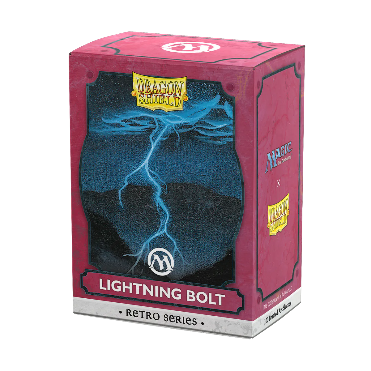 Dragon Shield MTG Retro Series - Lightning Bolt Brushed Art Sleeves (100) - official product image